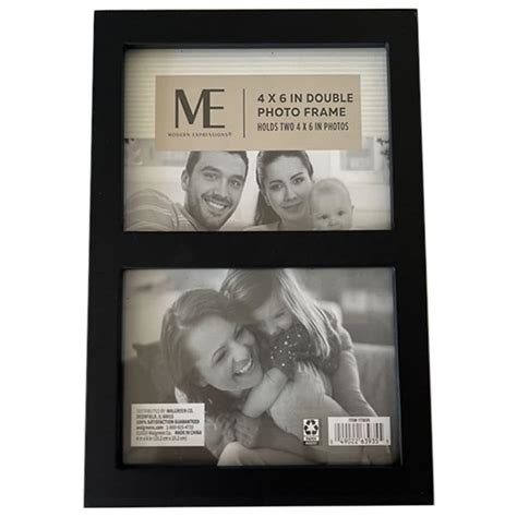 Modern Expressions 2 Opening Gallery Frame 4 inch x 6 inch Black ...