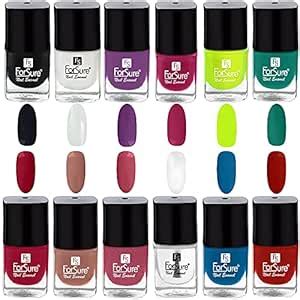Buy ForSure® Trendy Gel Nail Paint Combo of 12 Quick Drying Nail Polish ...