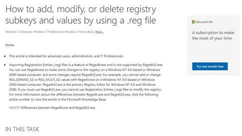 Editing the Registry 的图像结果