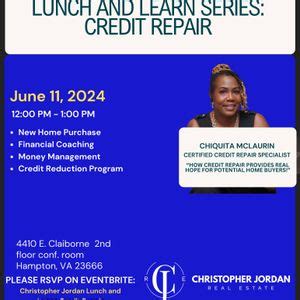 Christopher Jordan Lunch and Learn: Credit Repair, 4410 E Claiborne Sq ...