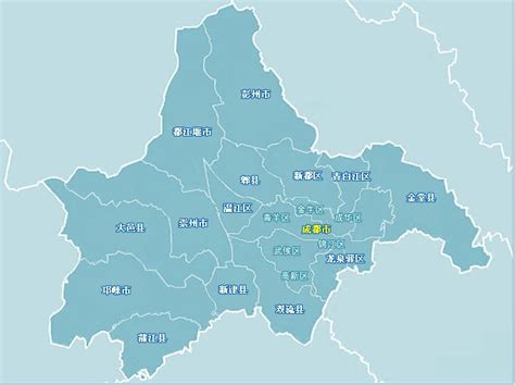 成都行政区划分_成都市部分行政区划分地图 - 随意贴