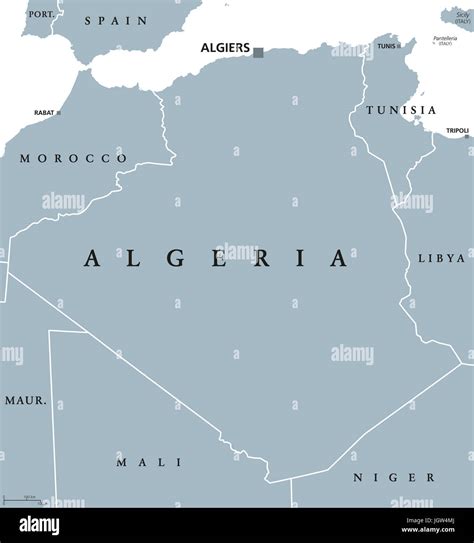 Algeria map hi-res stock photography and images - Alamy