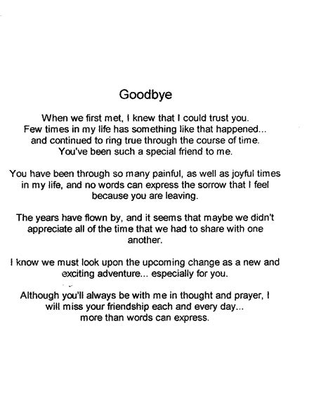 Leaving Goodbye Quotes Saying Poems. QuotesGram