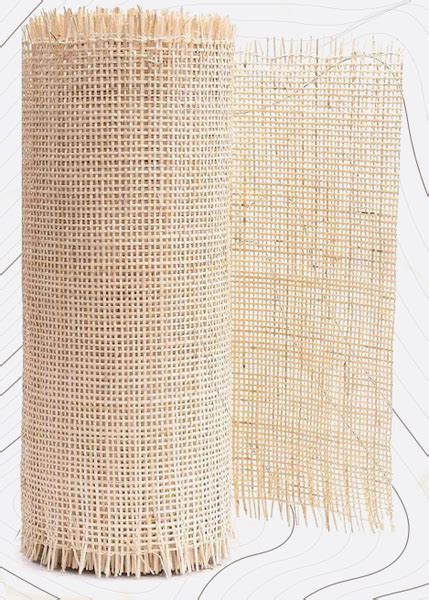 LM 12549 Rattanex Series Square Natural Dark 25 ft x 2 ft Cane Webbing ...