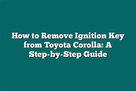 Image result for How to Remove Ignition Key