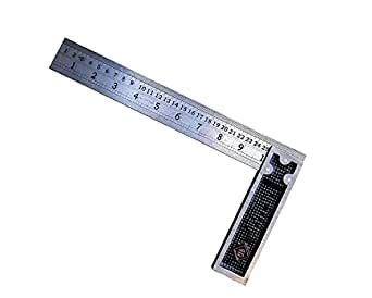 STONE 90 Degrees Stainless Steel Try Square Scale Ruler Measurement ...