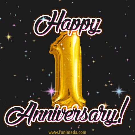 1 Wonderful Year - 1st Anniversary GIF - Download on Funimada.com