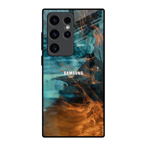 Golden Splash Samsung Galaxy S23 Ultra 5G Glass Back Cover - Flat 35% ...