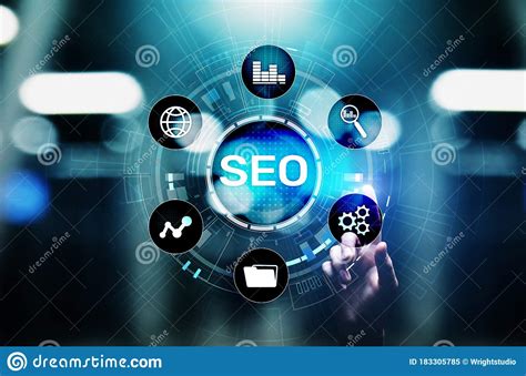 SEO - Search Engine Optimisation, Digital Internet Marketing Concept on ...