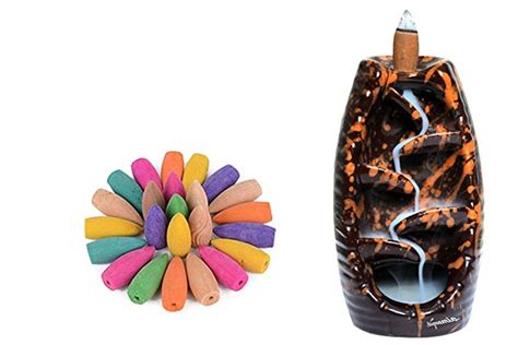 Buy Signamio Ceramic Backflow Incense Fountain - 30 Cones Included for ...