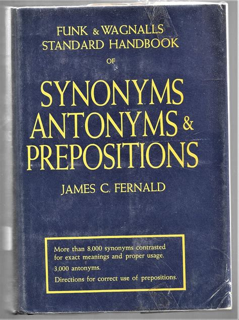 Amazon | Funk and Wagnalls Standard Handbook of Synonyms, Antonyms, and ...