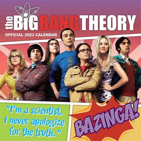 Buy Big Bang Theory 2023 , Month To View Square Wall , Official Product ...