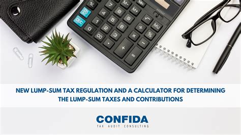 New lump-sum tax regulation and a calculator for determining the lump ...
