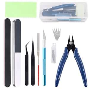 Serplex® 9PCS Gundam Modeler Basic Tools Set with Storage Box, Gunpla ...