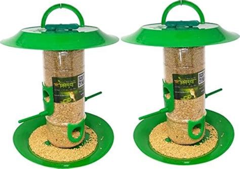 Amijivdaya Large Bird Feeder with Holding Handle (Green) : Amazon.in ...