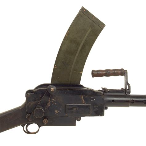 Original WWII Danish Madsen Display Light Machine Gun with Magazine ...