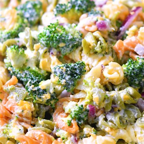 Broccoli Cheddar Cheese Pasta Salad Recipe | Deporecipe.co