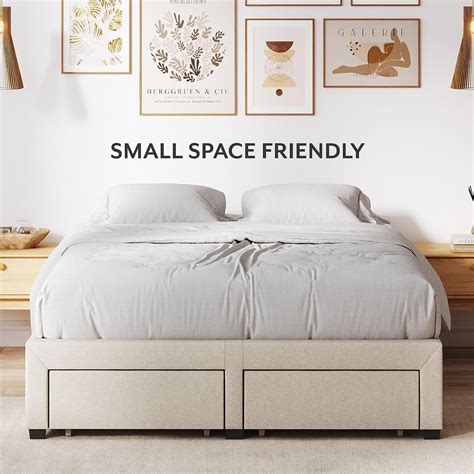 DG Casa Queen Size Upholstered Platform Bed Frame with India | Ubuy