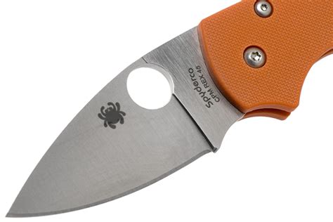 Spyderco Lil' Native REX45 Burnt Orange G10 C230GPBORE Sprint Run ...