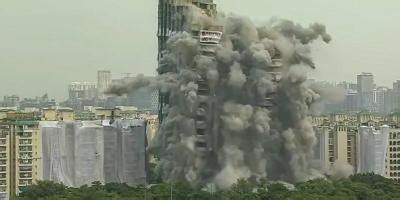 Controlled Explosions Raze Noida Twin Towers