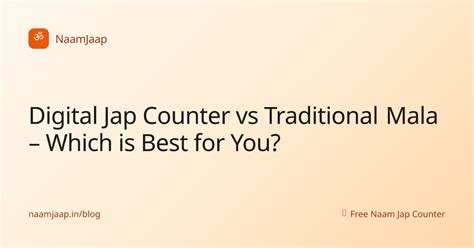 Digital Jap Counter vs Traditional Mala – Which is Best for You? | Naam ...