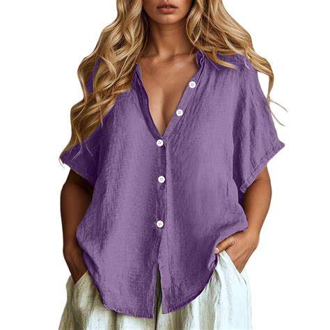 Summer Women's Casual Shirts For Daily Wear Loose Fit And Comfortable ...