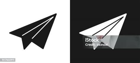 Paper Plane Vector Icon Paper Airplane Symbol Stock Illustration ...