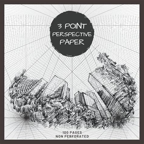 Buy 3 Point Perspective Paper: Sketchpad with 3 Point Perspective Grids ...