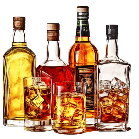 Alcohol Bottles Clipart
