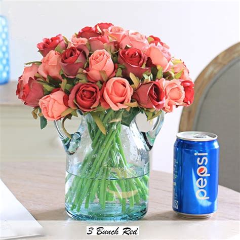 Buy Artfen Artificial Rose Flowers Simulation Rose Wedding Bouquets ...