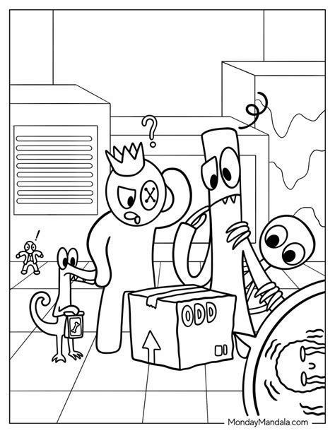 20 Rainbow Friends Coloring Pages (Free PDF Printables)