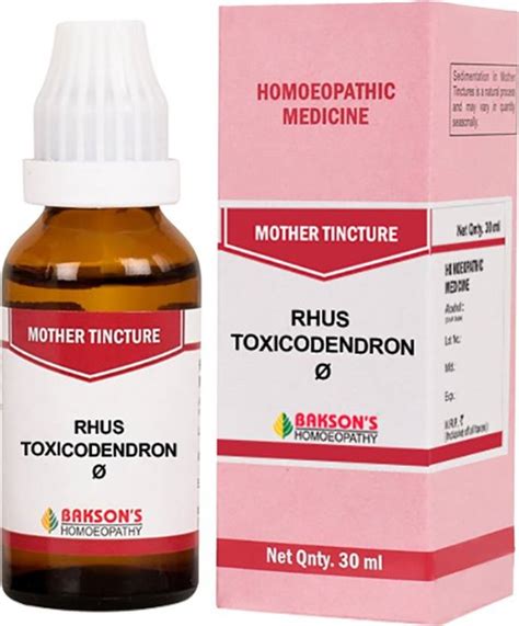 Bakson's Homoeopathy Rhus Toxicodendron Q Mother Tincture Price in ...