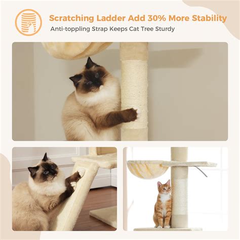 Snapklik.com : PEQULTI Cat Tree Floor To Ceiling, Tall Cat Tower ...