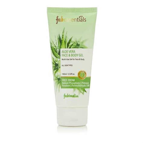 Buy FABESSENTIALS ALOE VERA FACE & BODY GEL 100 GM Online & Get Upto 60 ...