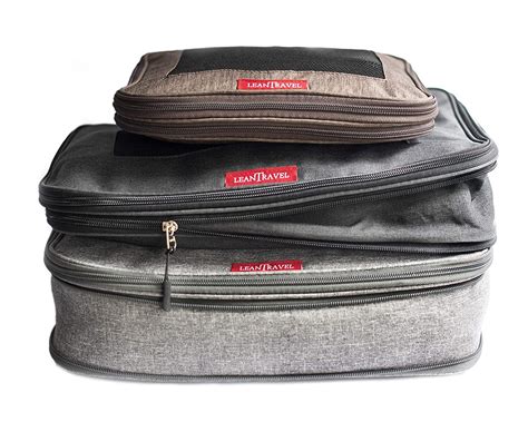 LeanTravel Compression Packing Cubes Luggage Organizers for Travel W ...
