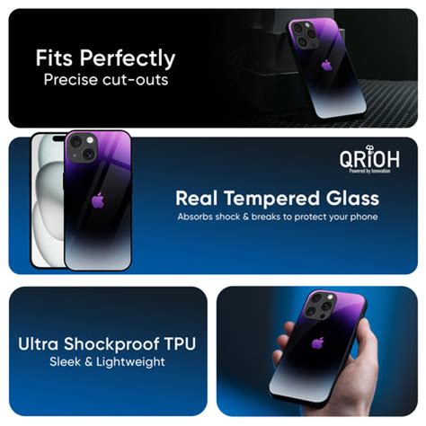 Purple Fusion iPhone 16 Plus Glass Back Cover - Flat 35% Off On iPhone ...