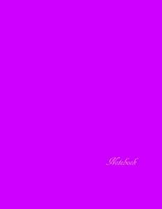 Notebook: Large Passionate Pink Notebook/Journal: Ruled, Letter Size (8 ...