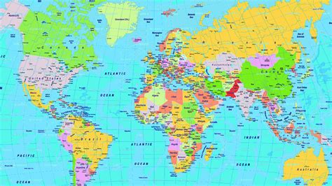 World Map With Countries Names Vector Free Download Vector, 58% OFF