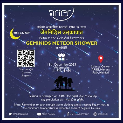 Geminid Meteor Shower, 13-14 December, 2023 | Aryabhatta Research ...