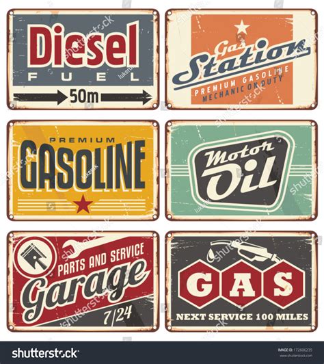 Vintage Gas Station Logos