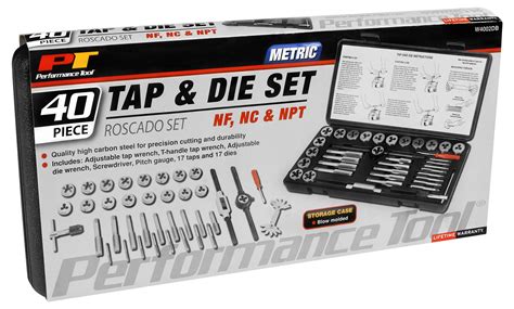 Buy Performance Tool W4002DB 40-Piece Metric Tap And Die Set | Coarse ...
