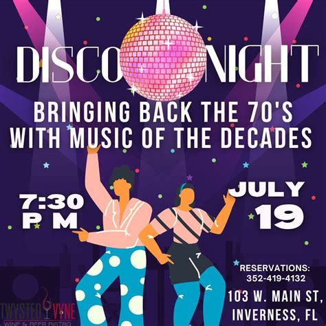 Music of the Decades - Dress for the Disco, 103 W. Main Street ...