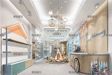 母婴店店面装修效果图-杭州众策装饰装修公司