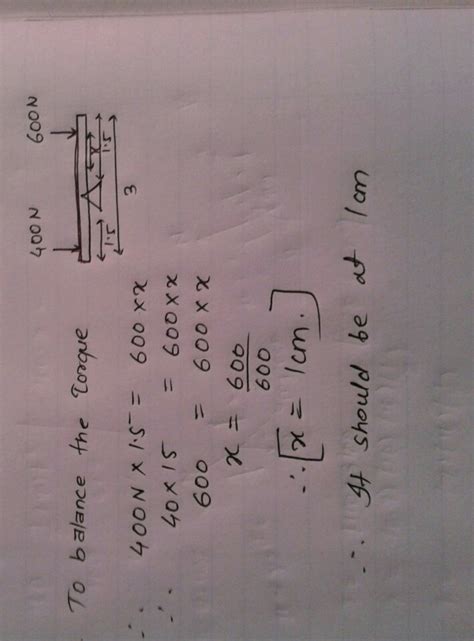 A uniform rod 3m long is pivoted at its mid point and used as see saw ...