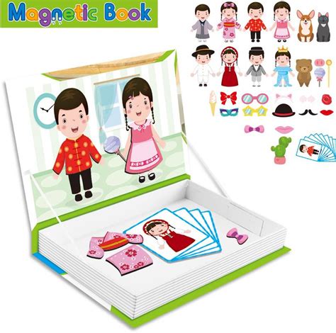 Toyshack Dress Up Magnetic Puzzles with 59 Magnet Meshes for Kids ...