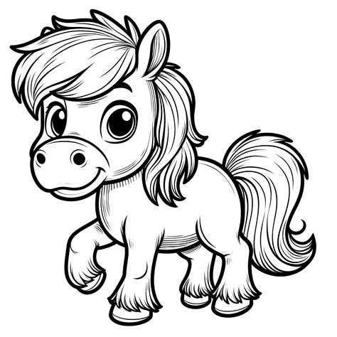 Cute Pony Clip Art Free Stock Photo - Public Domain Pictures