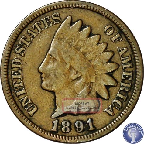 1891 Indian Head Penny