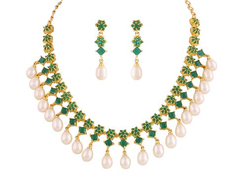 Buy Cubic Zirconia Necklace Set – Stylish CZ Necklace Set Online India ...