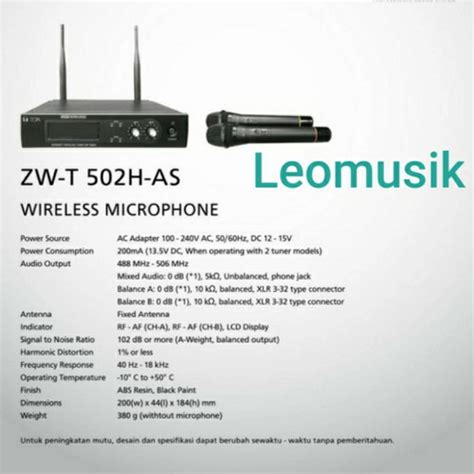 Jual MIC WIRELESS TUNER TOA ZWT-502 HAS ORIGINAL GARANSI RESMI TOA ...