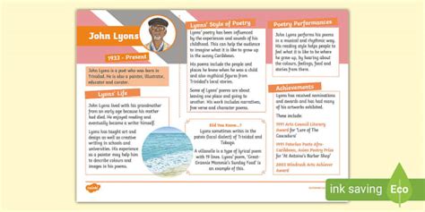 John Lyons Fact File (teacher made) - Twinkl